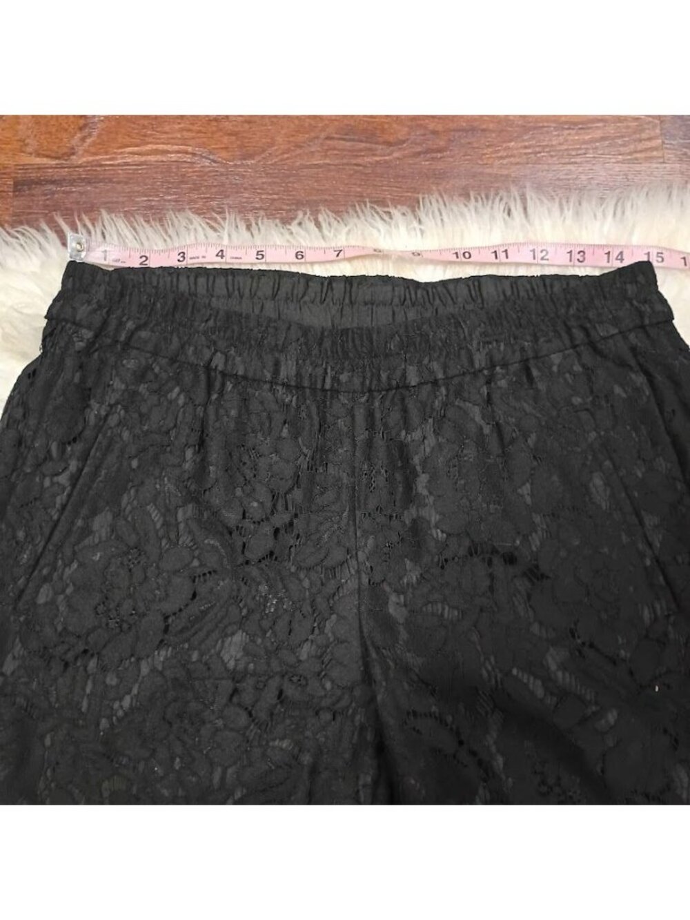 J.Crew Womens Black Lace Crop Pants Size 6 Whimsy Slim Fit - Picture 6 of 14